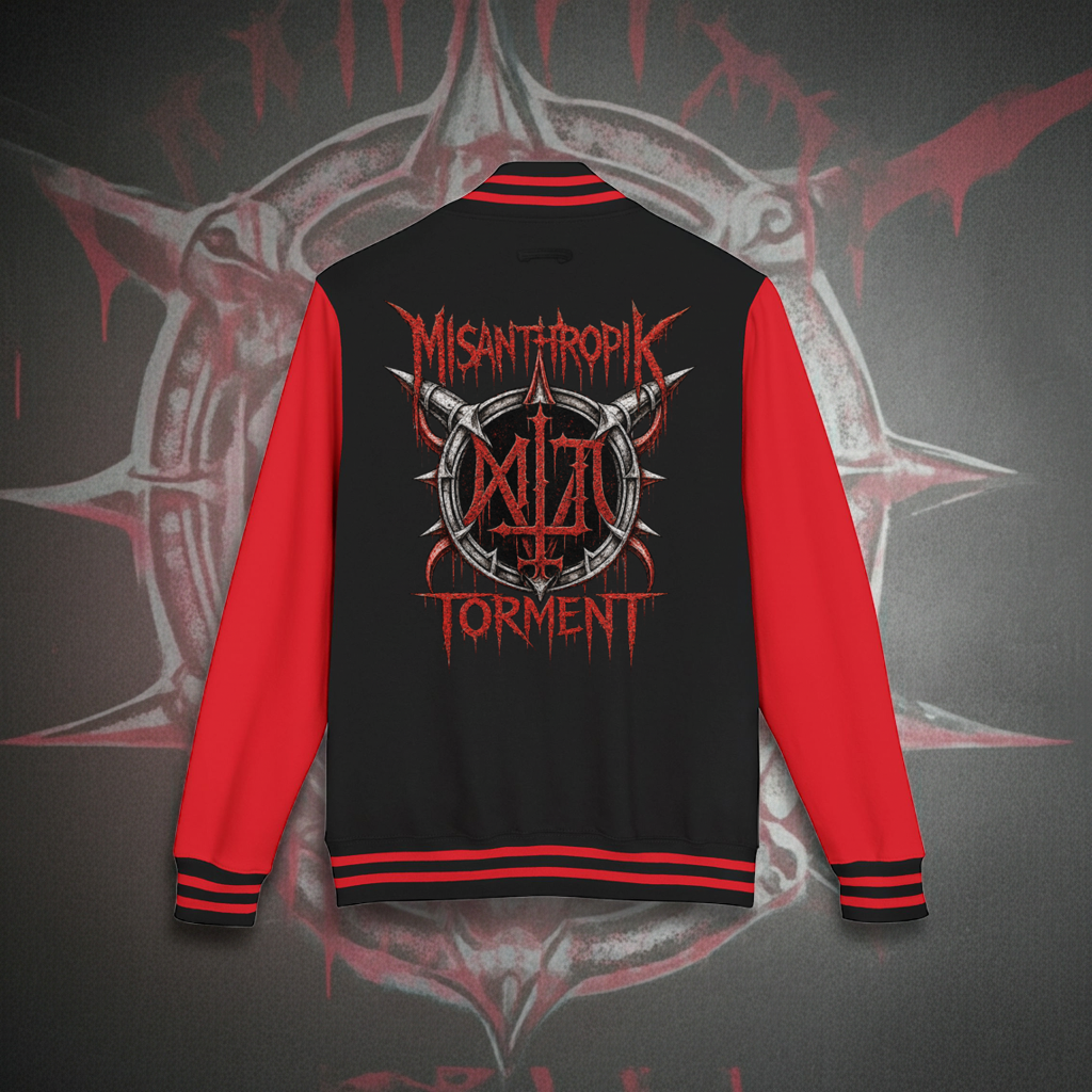 Heavyweight letterman jacket